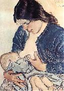 Stanislaw Wyspianski Motherhood, France oil painting artist